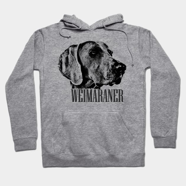 Weimaraner dog Hoodie by Nartissima